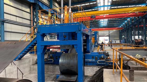中核部品PLCと切断速度0~20m/minの鋼板切削機