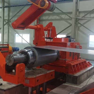 スチールコイル解巻 ストレートリング スlitting and Recoiling Line for Space-Saving Design スペースを節約する設計