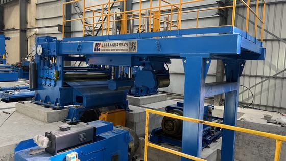 1000~3500mmの切れるプレートの長さを持つ金属コイル解巻平準化切削ライン