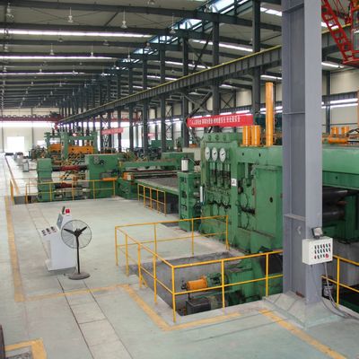 建設工事 金属コイル ロールを解き,PLC制御の生産ライン