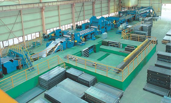 0-25 m/minでシート金属の解巻,平準化および切削のための長さのラインへの切断速度