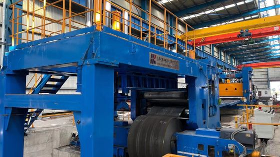 自動車製造 金属シート 解巻と平準化 シェーリング 生産ライン